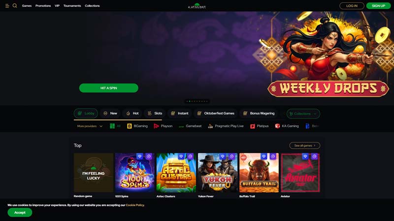 katsubet lobby screenshot