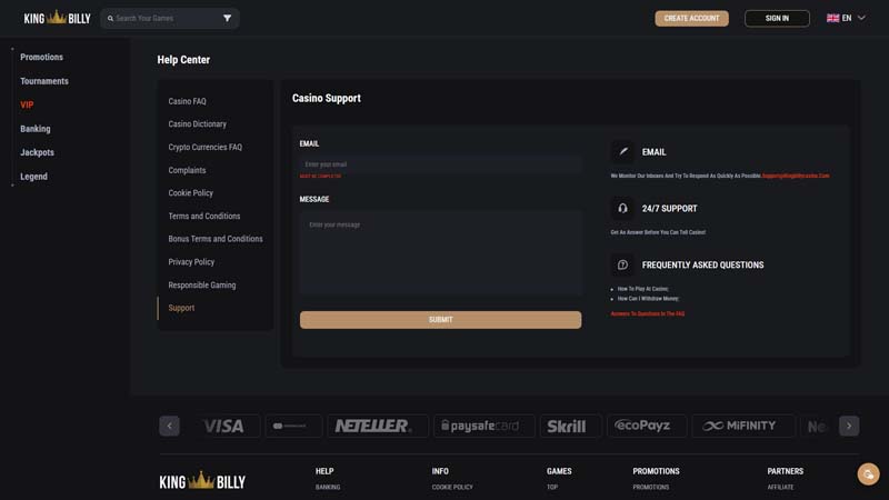 Thumbnail king-billy-casino support