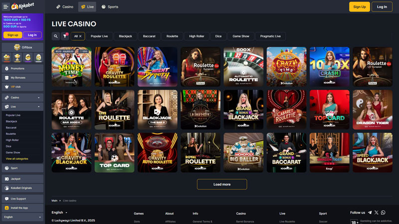 Thumbnail kokobet live
