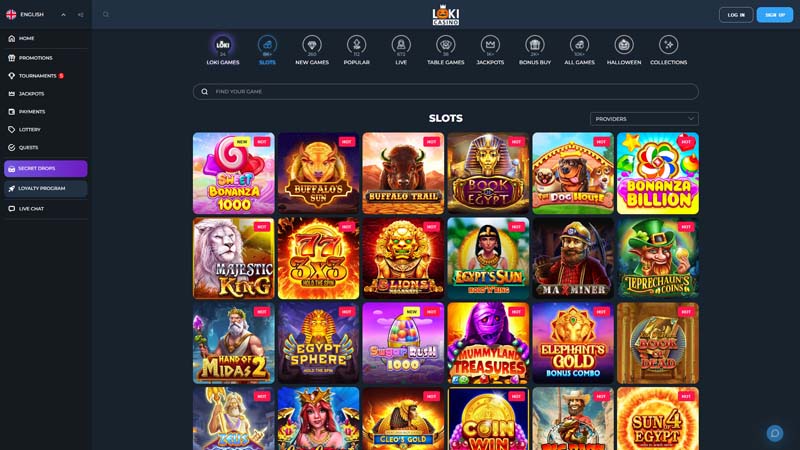 loki-casino slots screenshot