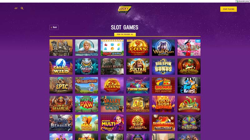 lucky-casino slots screenshot