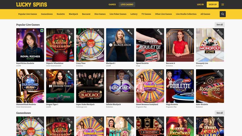 lucky-spins live screenshot