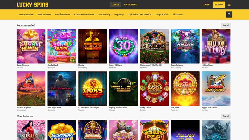 lucky-spins slots screenshot