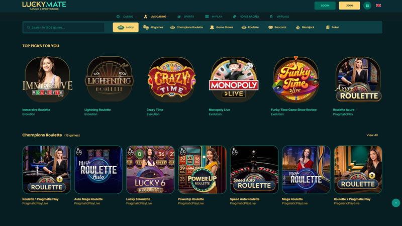 luckymate live screenshot