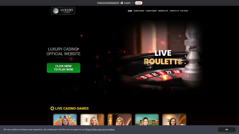 luxury-casino lobby screenshot