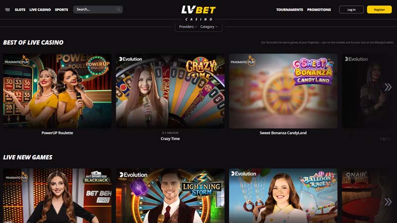 lvbet-casino live screenshot