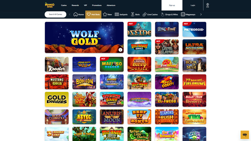 mango-spins slots screenshot