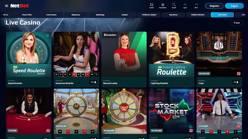 netbet-casino live screenshot