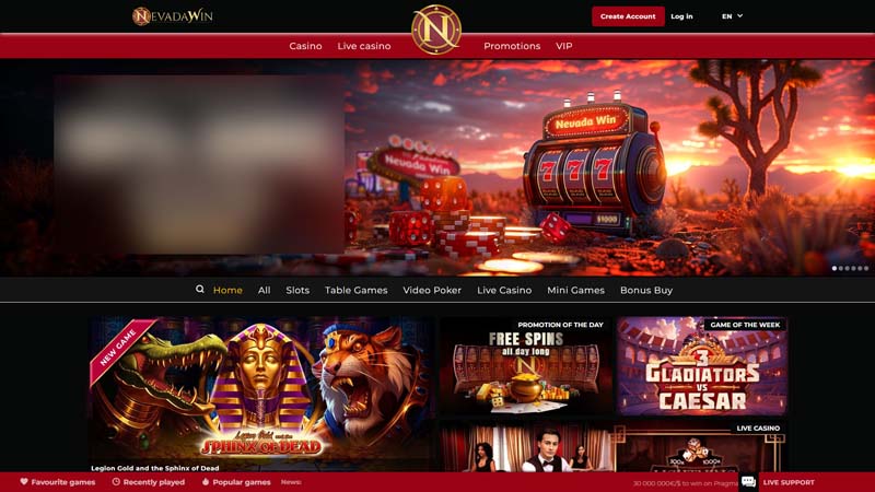 nevada-win lobby screenshot