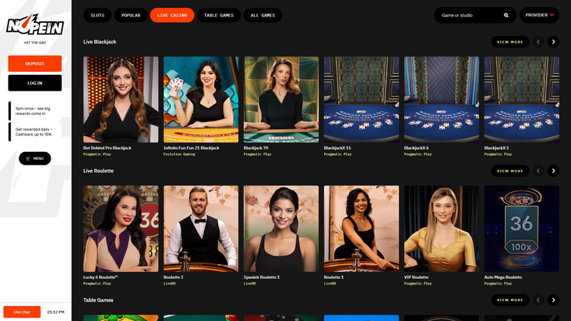 nopein live screenshot