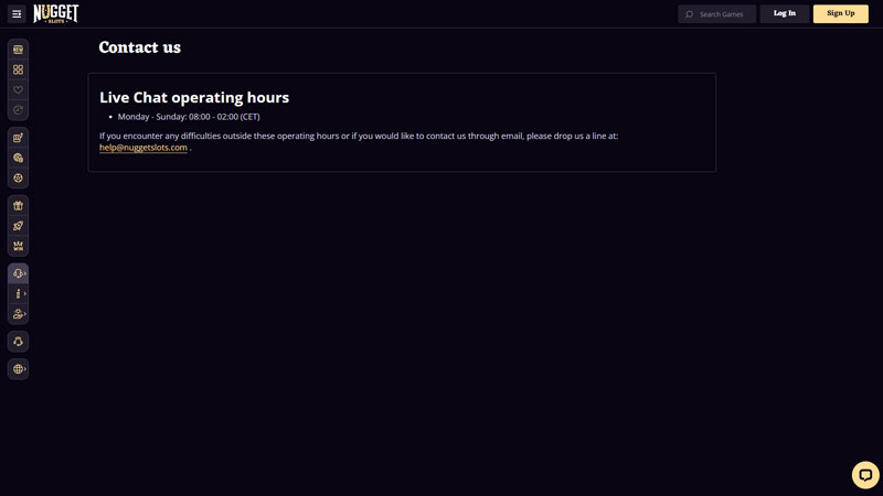 Thumbnail nuggetslots support