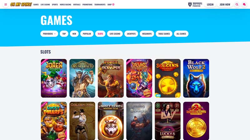 ohmyspins slots screenshot