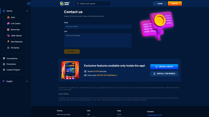 Thumbnail onlywin support