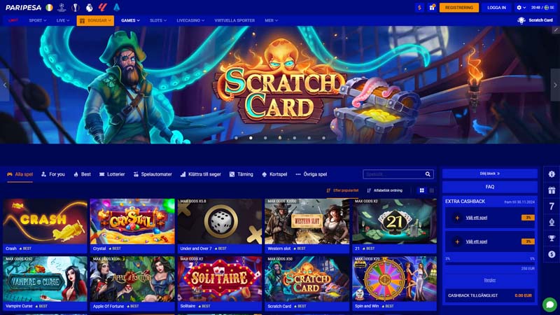 Thumbnail paripesa lobby