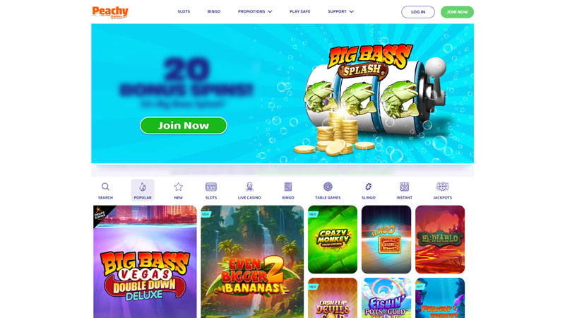 Thumbnail peachy-games lobby