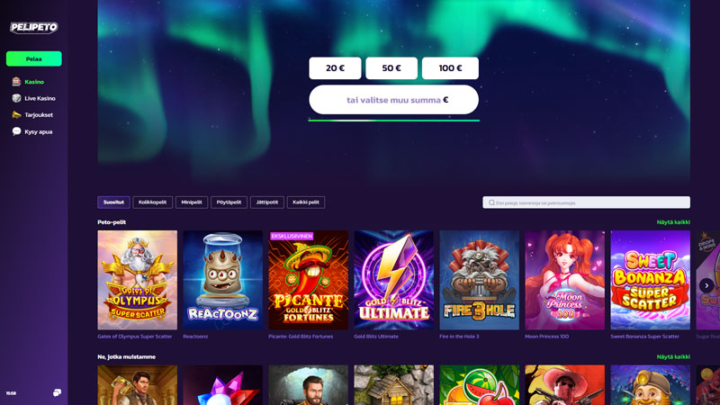 pelipeto lobby screenshot