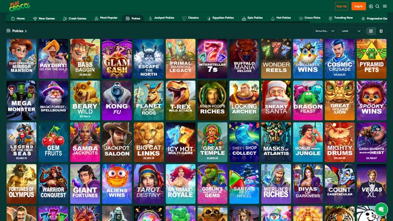 playcroco slots screenshot