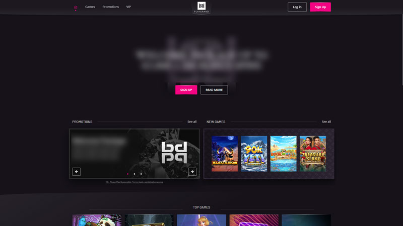 playgrand-casino lobby screenshot