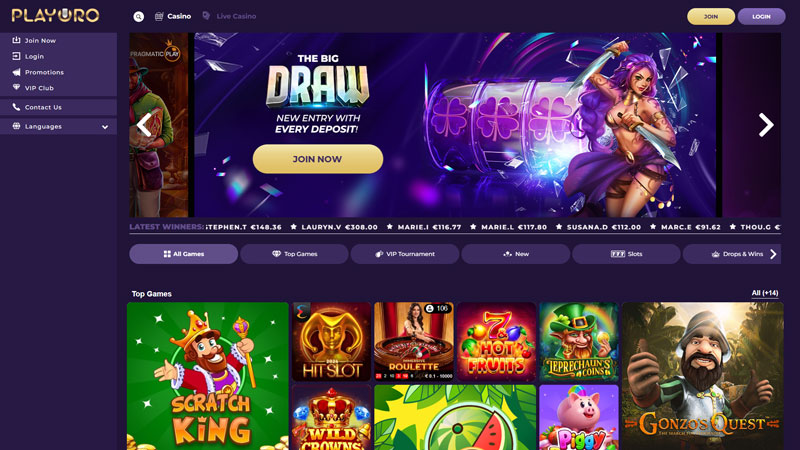 playoro lobby screenshot