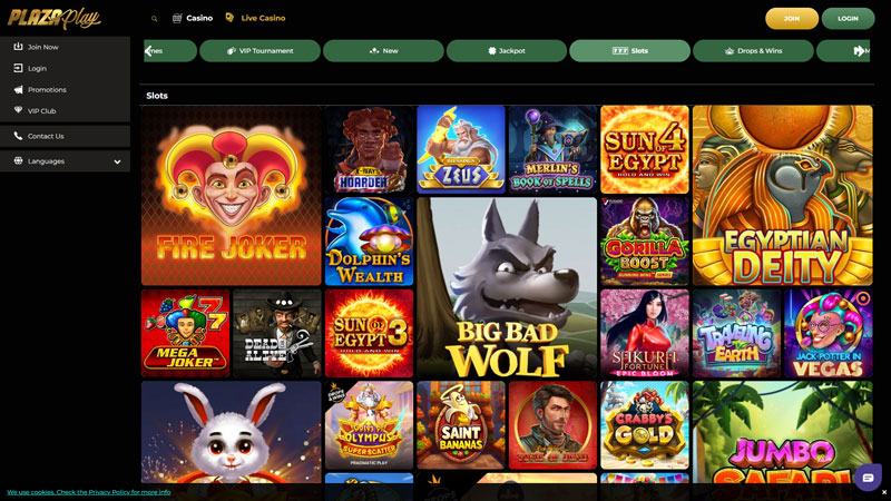 plazaplay slots screenshot