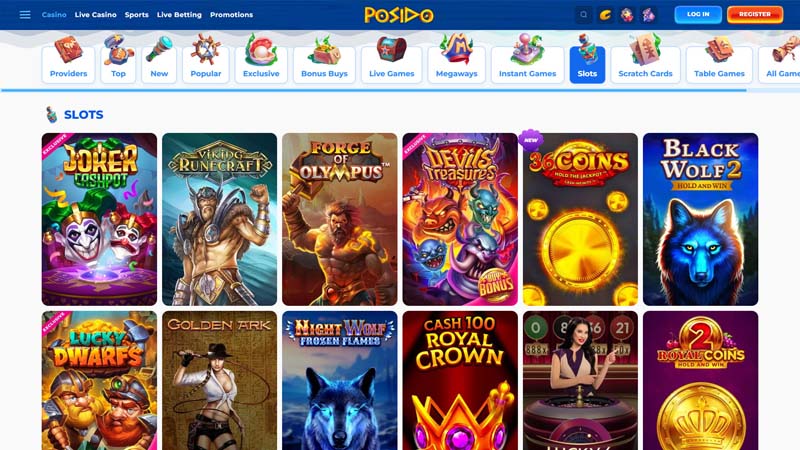 posido slots screenshot