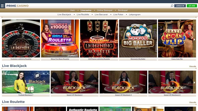 Thumbnail prime-casino live