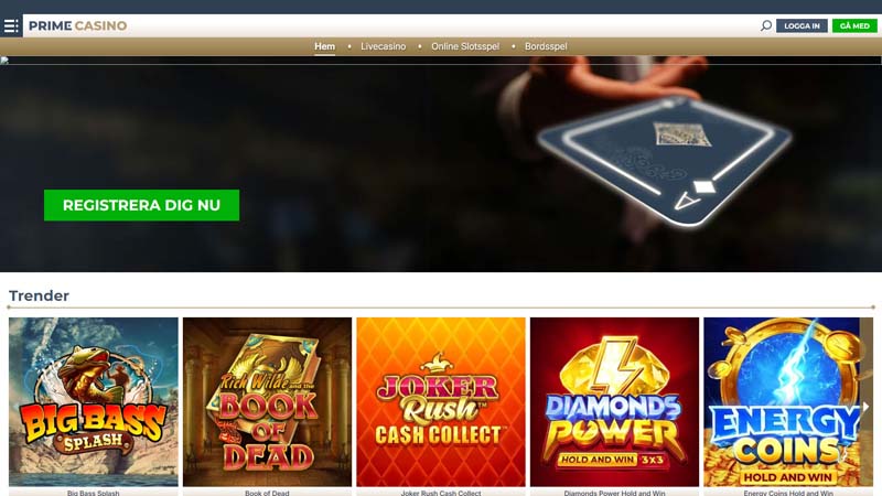 Thumbnail prime-casino lobby