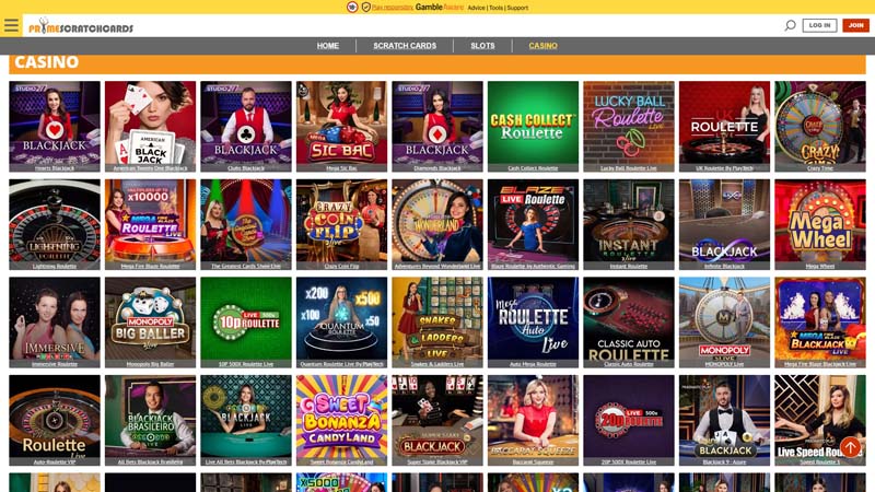 prime-scratch-cards-casino live screenshot
