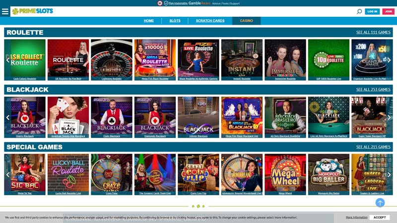 prime-slots-casino live screenshot