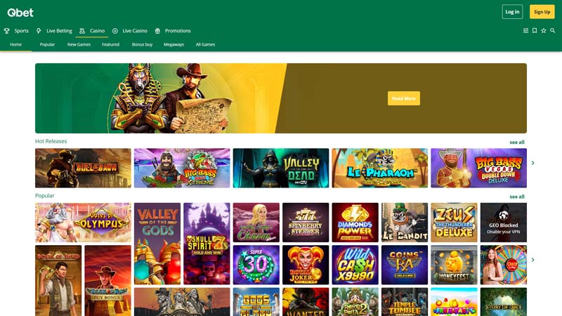 qbet slots screenshot
