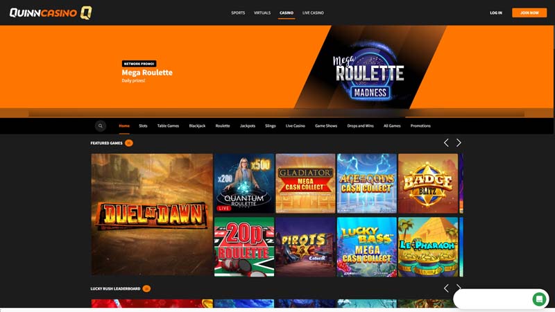 Thumbnail quinnbet lobby