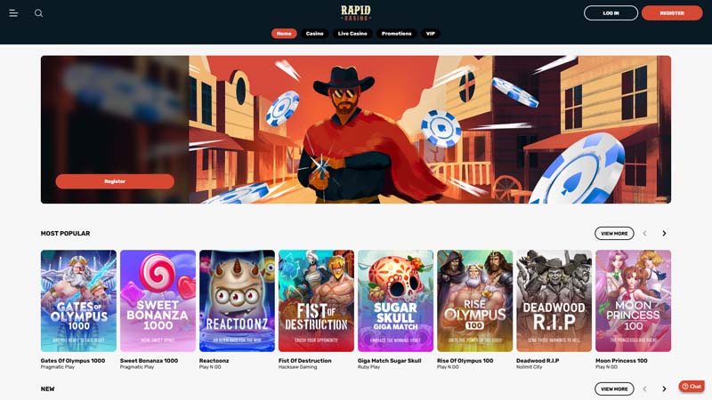 Thumbnail rapid-casino lobby