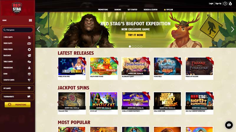 red-stag-casino lobby screenshot