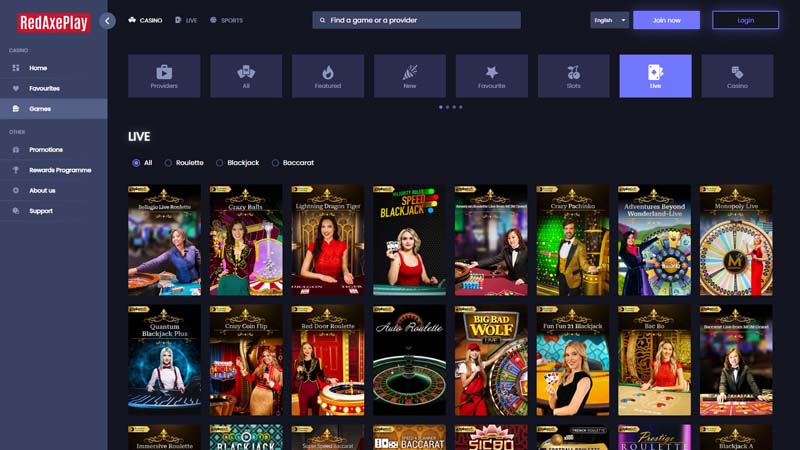 redaxeplay live screenshot