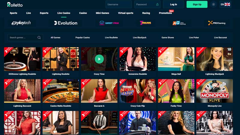 Thumbnail rolletto live