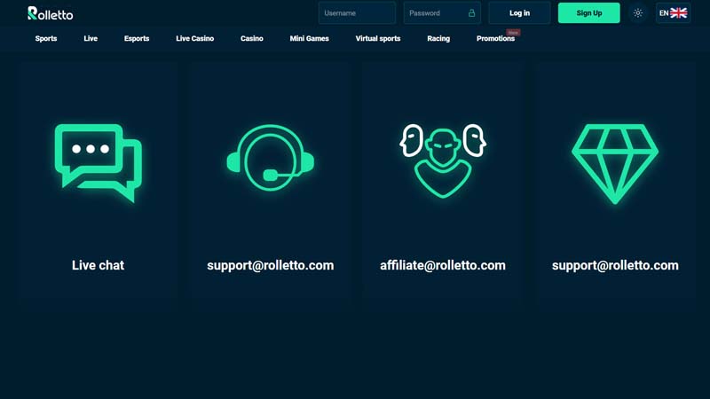 Thumbnail rolletto support