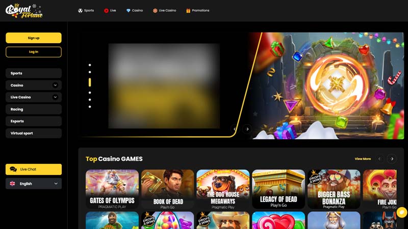 royal-fortune lobby screenshot