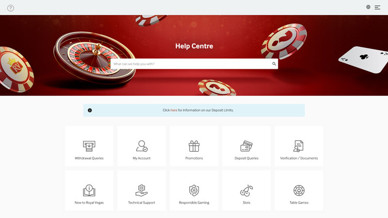 Thumbnail royal-vegas-casino support