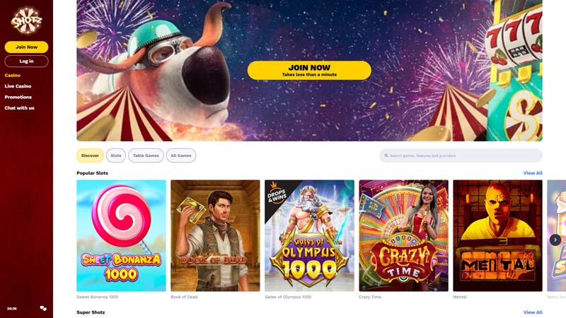 shotz lobby screenshot