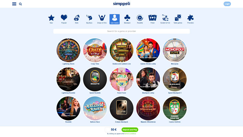 simppeli live screenshot
