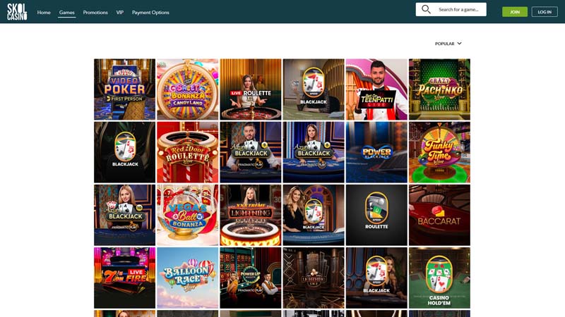 skol-casino live screenshot