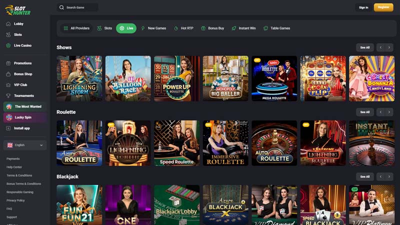 Thumbnail slot-hunter live