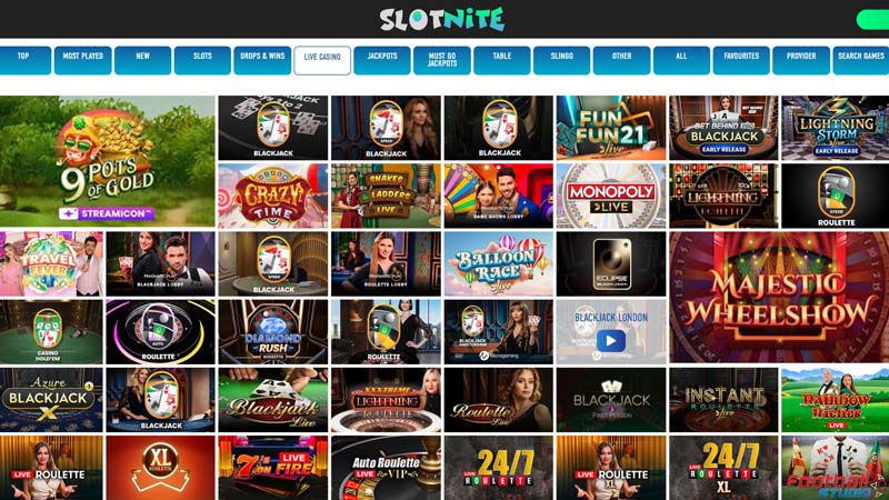 slotnite live screenshot