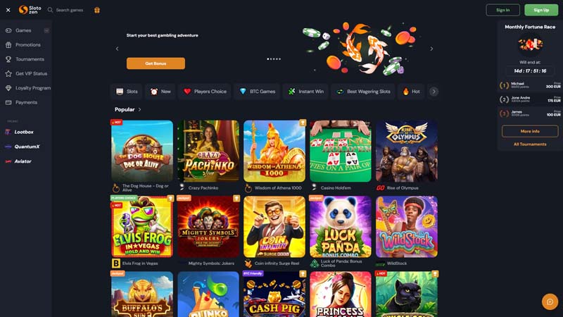 Thumbnail slotozen lobby