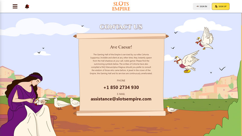 Thumbnail slots-empire support