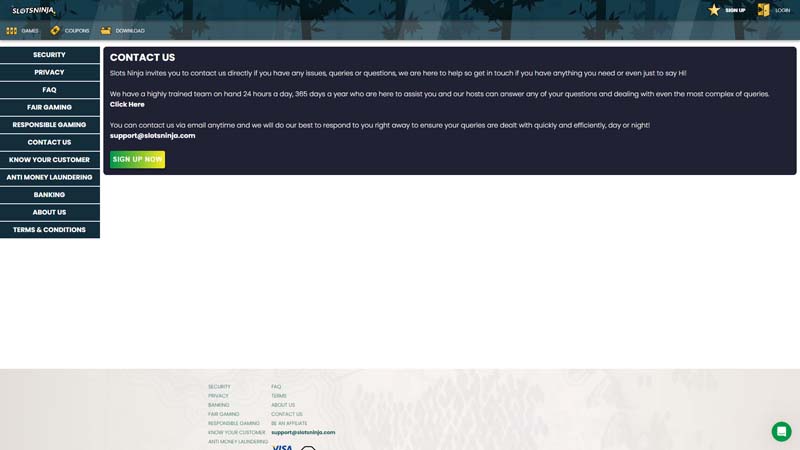 Thumbnail slotsninja support