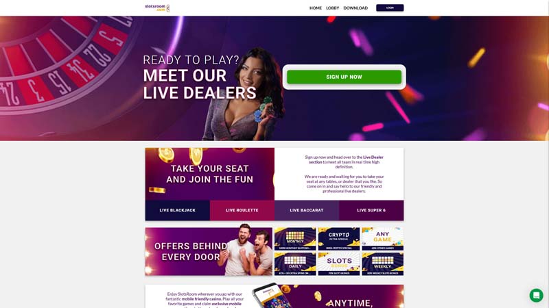 slotsroom live screenshot