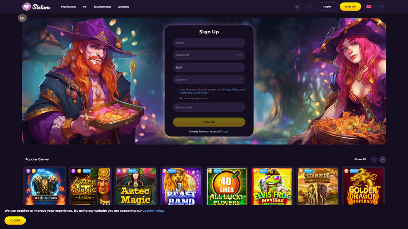 slotum lobby screenshot