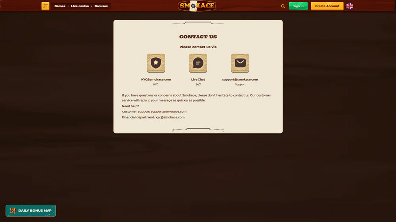 Thumbnail smokeace support