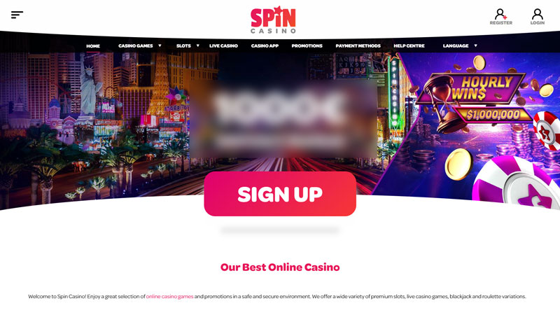 spin-casino lobby screenshot
